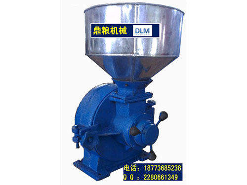 30型磨片式粉碎機、磨粉機磨粉機，磨片式，產量達1000公斤時,粗細可調